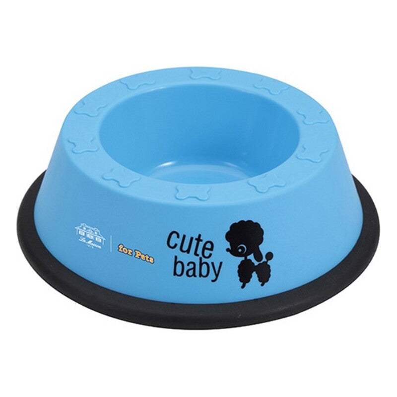 Pet feeding dish Hearts & Homies L Blue Plastic - Majpet