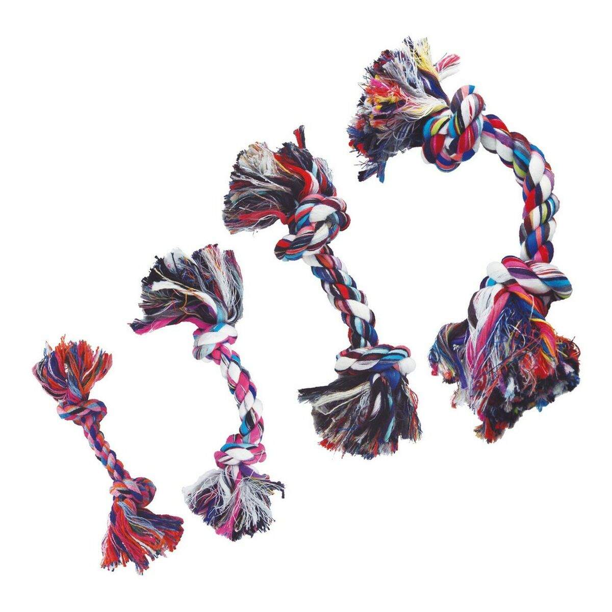 Dog chewing toy Gloria Multicolour Knot Cotton (13 cm) - Majpet