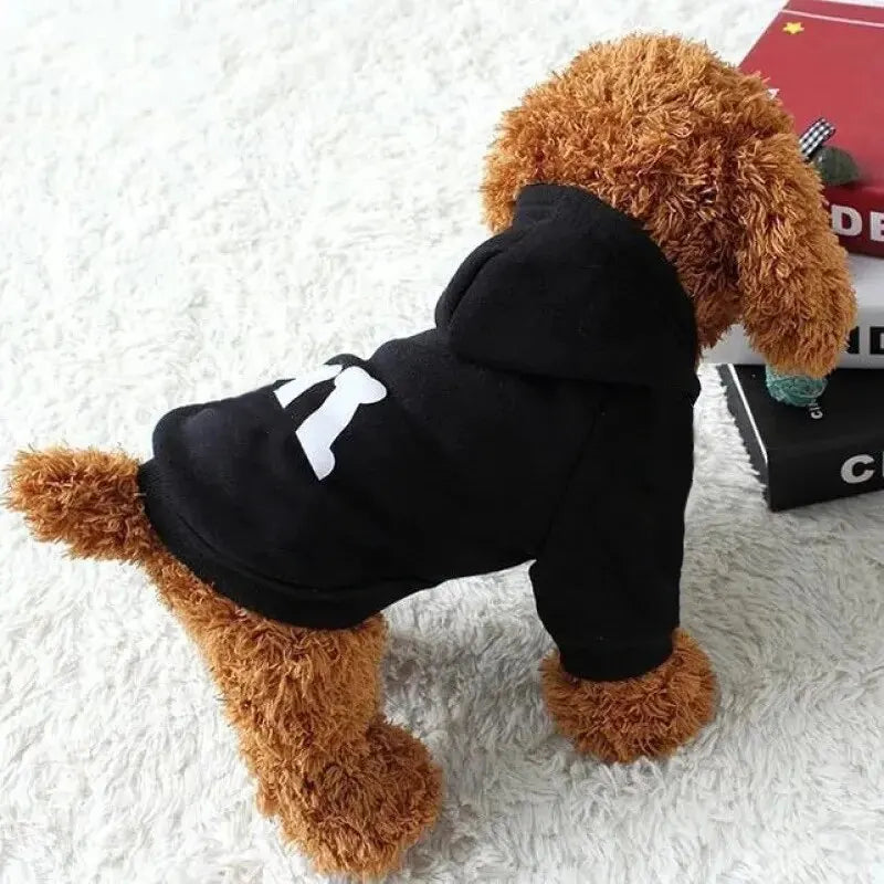 Trendy Bone Letter Print Pattern Designer Pet Cat Clothing Autumn And - Majpet