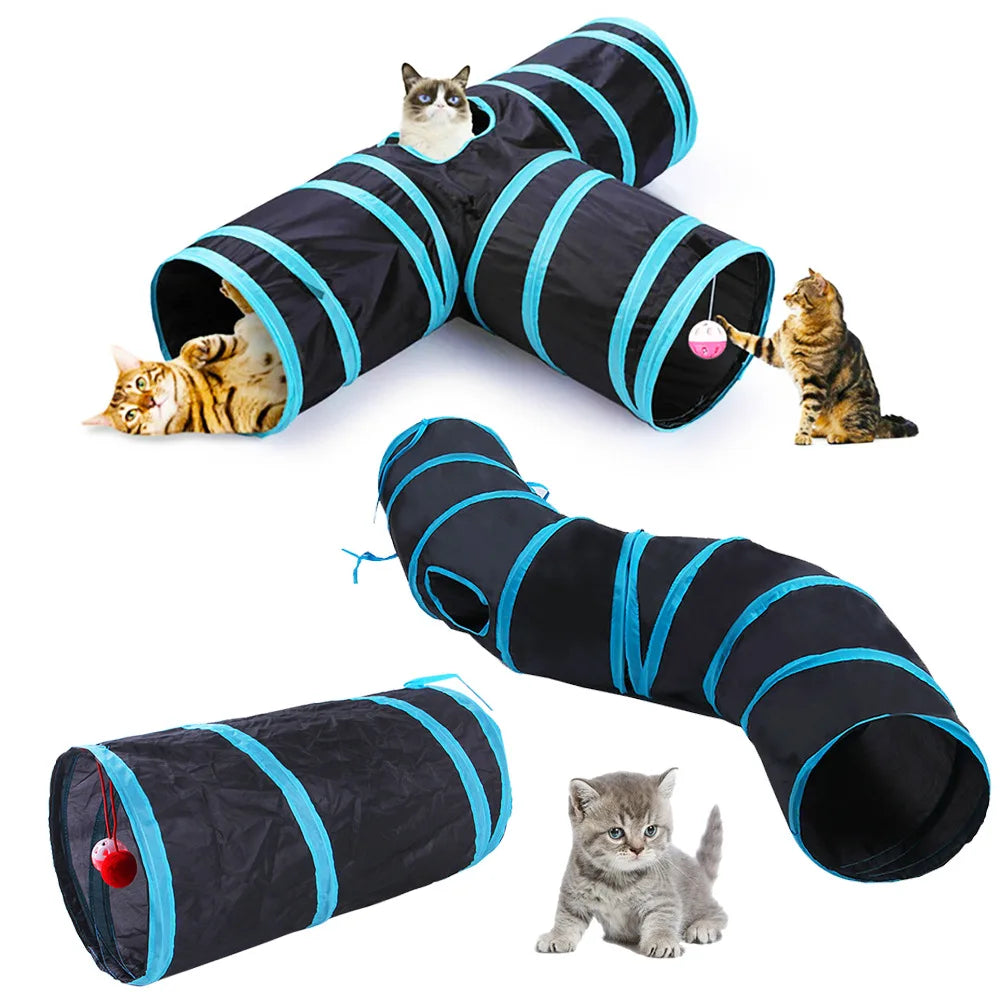 Cat Tunnel Pet Supplies Cat S T Pass Play Tunnel Foldable Cat Tunnel - Majpet