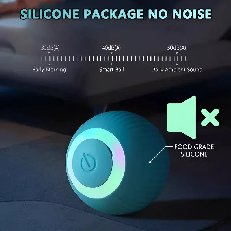 Cat Interactive Ball Smart Pet Cat Toys Indoor Automatic Rolling Magic - Majpet