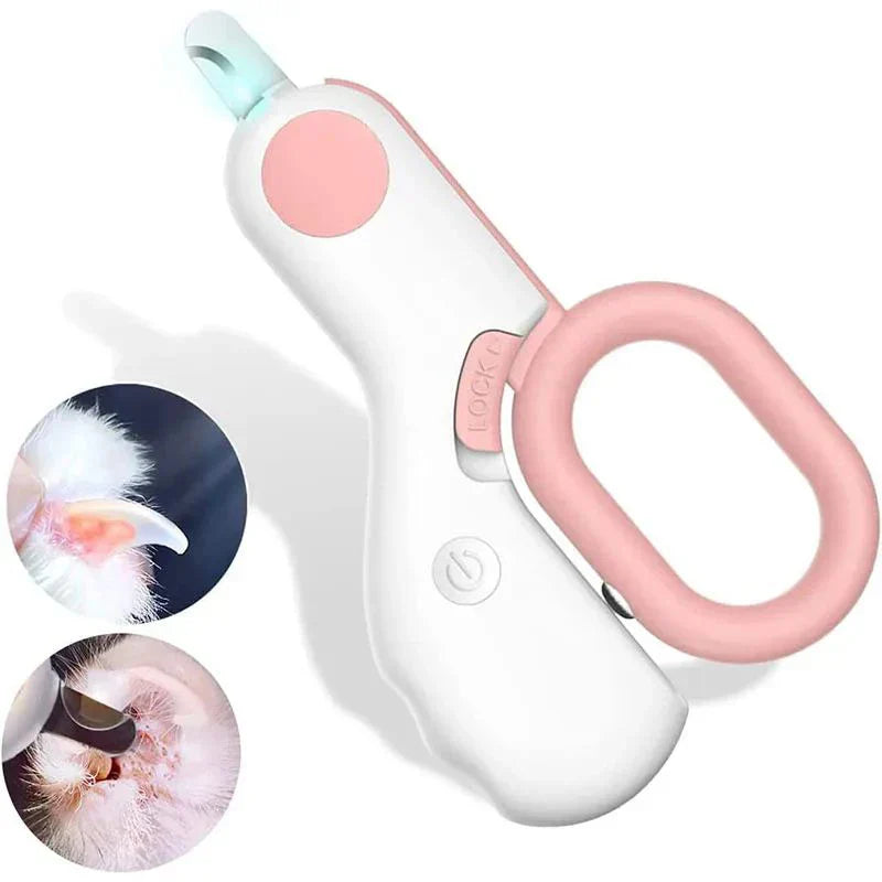 LED Light Cat Dog Nail Clipper Cutter Professional Pet Claw Trimmer - Majpet