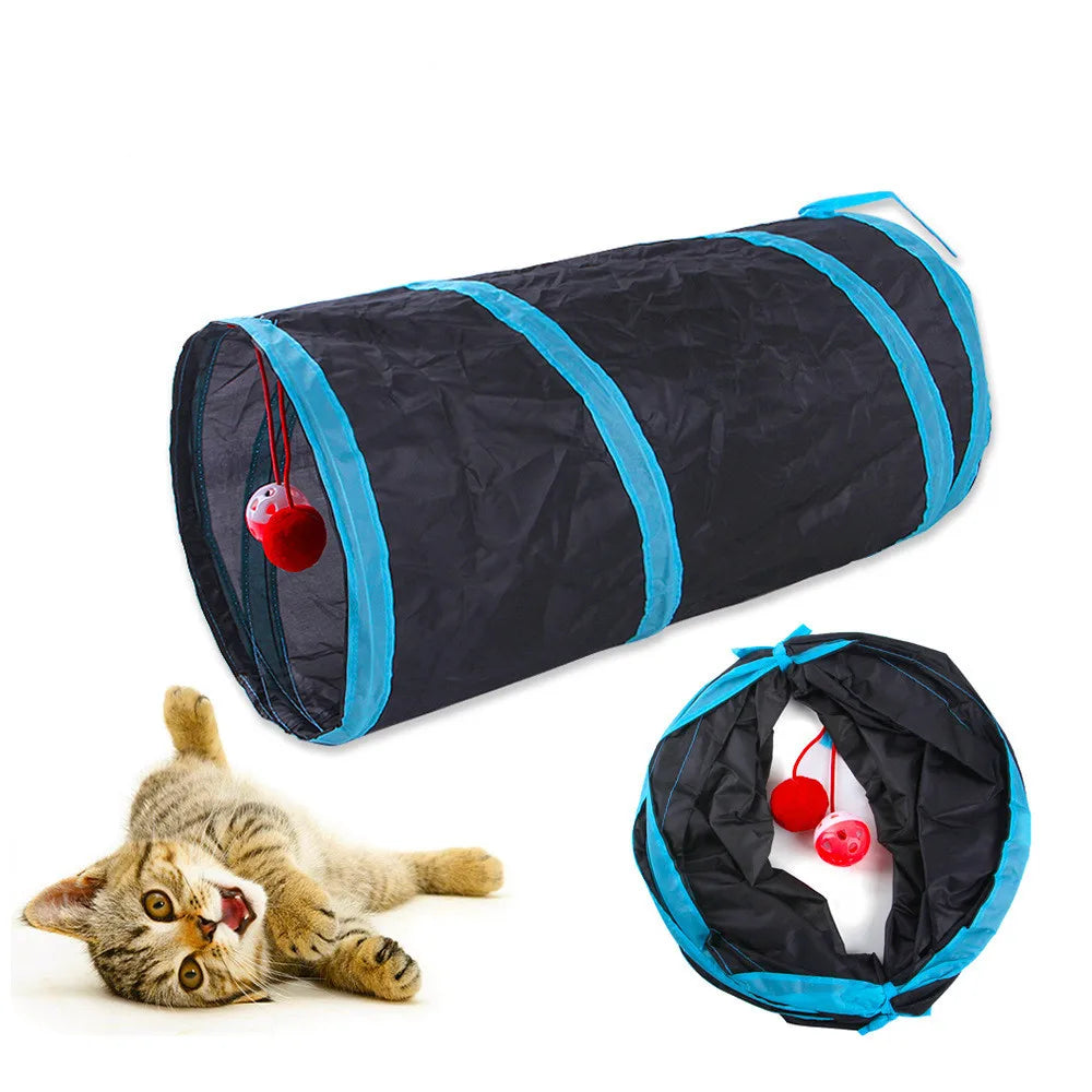 Cat Tunnel Pet Supplies Cat S T Pass Play Tunnel Foldable Cat Tunnel - Majpet