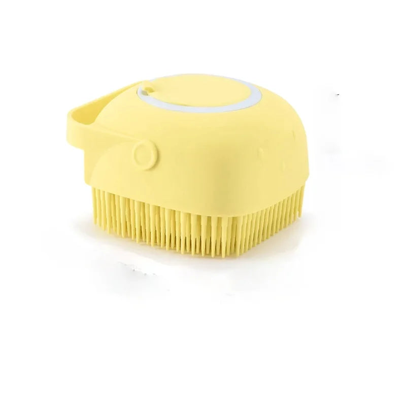 Bathroom Puppy Big Dog Cat Bath Massage Gloves Brush Soft Safety - Majpet