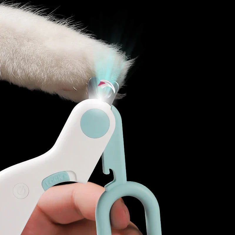 LED Light Cat Dog Nail Clipper Cutter Professional Pet Claw Trimmer - Majpet