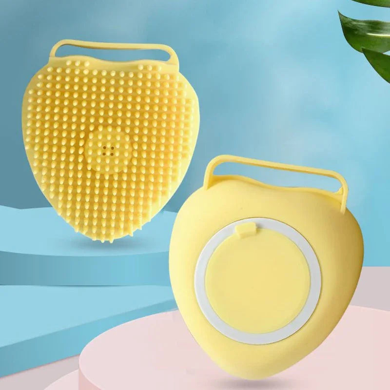 Bathroom Puppy Big Dog Cat Bath Massage Gloves Brush Soft Safety - Majpet