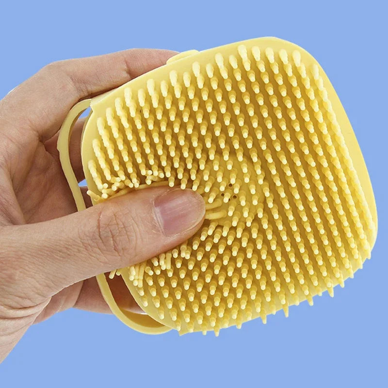 Bathroom Puppy Big Dog Cat Bath Massage Gloves Brush Soft Safety - Majpet
