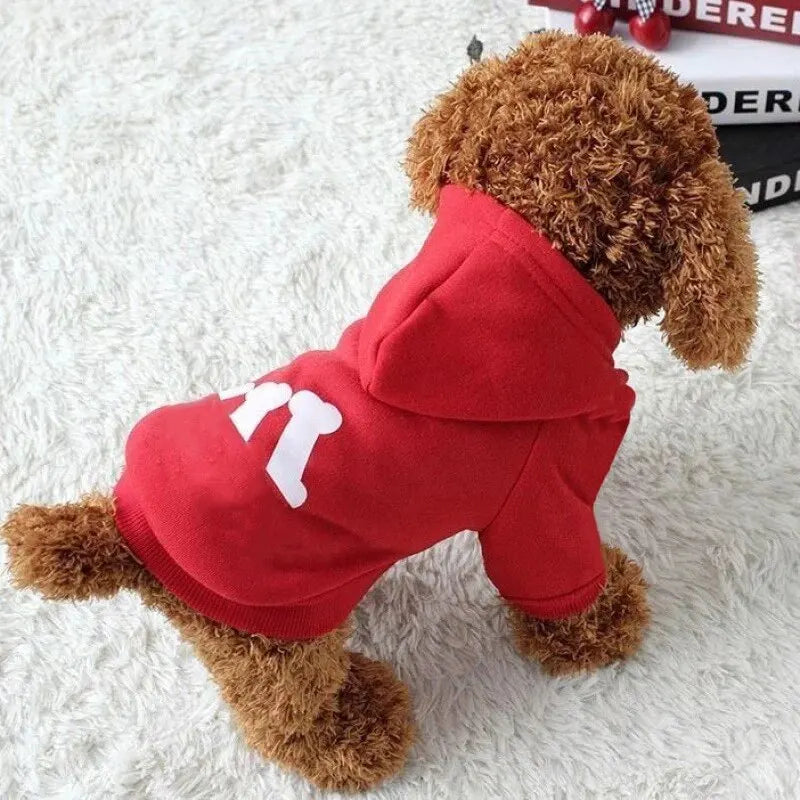 Trendy Bone Letter Print Pattern Designer Pet Cat Clothing Autumn And - Majpet