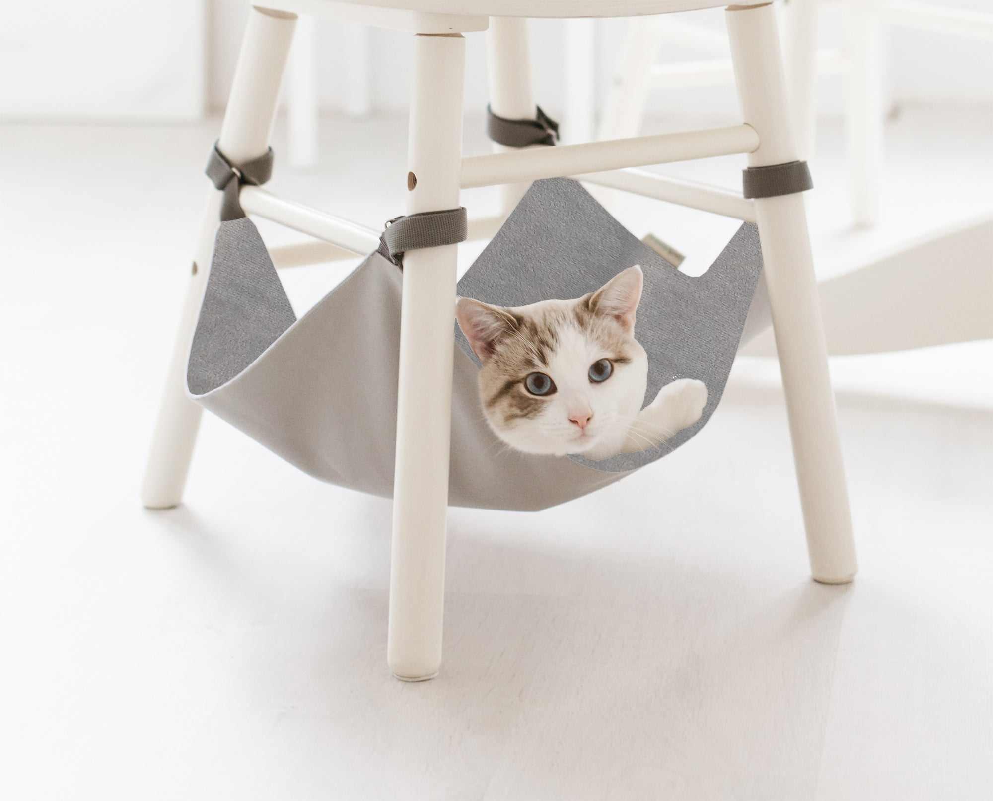 PEARL RIVER Saveplace® light grey hammock for pets & storage - Majpet