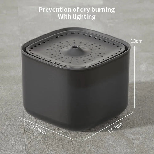 3L Cat Water Fountain Auto Recirculate Filter Large Capacity Filtring - Majpet