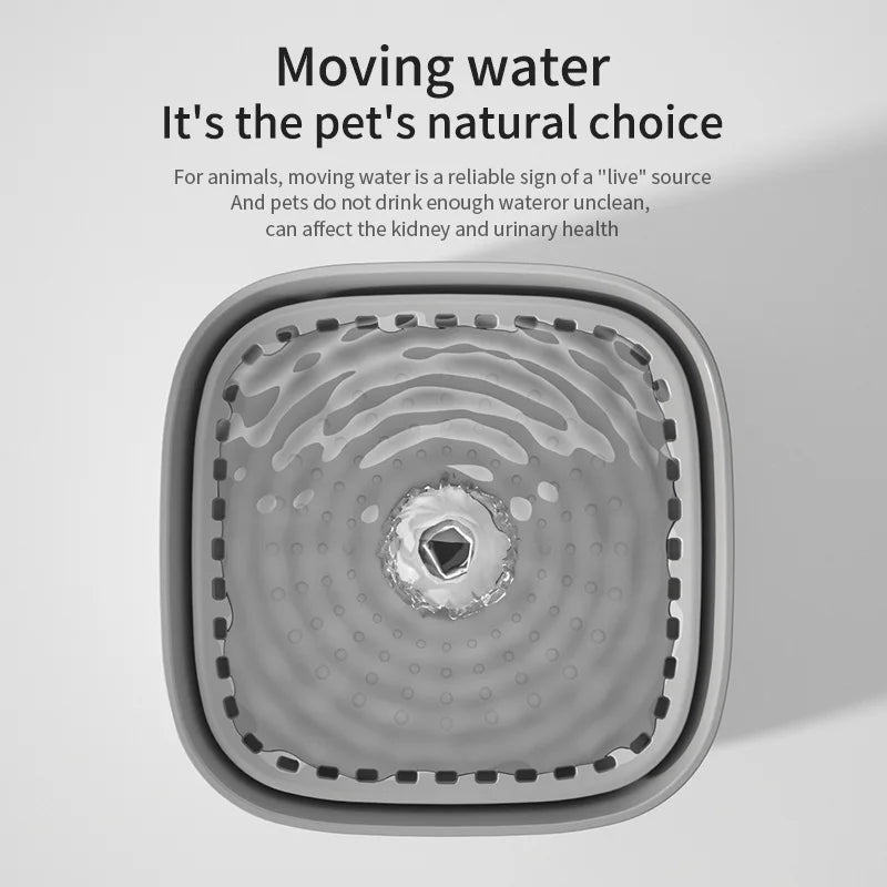 3L Cat Water Fountain Auto Recirculate Filter Large Capacity Filtring - Majpet