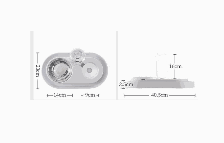 Stainless Steel Pet Bowls with Automatic Water Bottle - Majpet